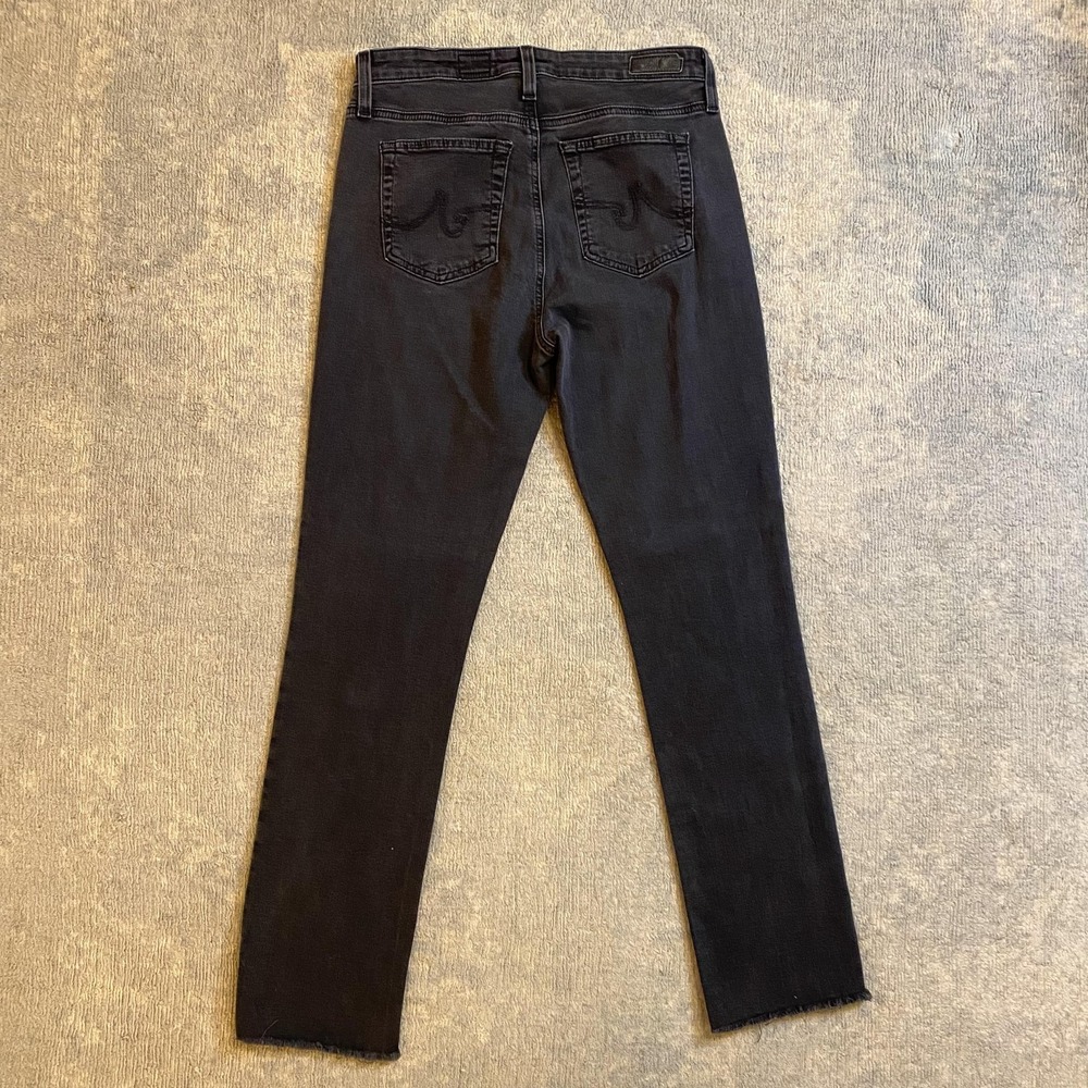 AG Adriano Goldschmied The Mari Jeans Womens 29 Charcoal High Rise Slim Straight - Picture 11 of 15